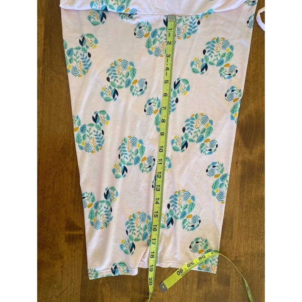 Disney Women's Pajama Set - Peach with Blue/Green Mickey Mouse Print - Picture 5 of 10
